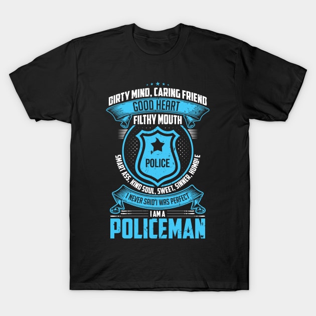 gift idea detective police officer police officer police T-Shirt by OfCA Design